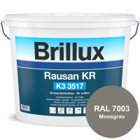 Rausan KR K3 3517 (RAL 7003 Moosgrau) Organisch gebundener Kratzputz für wetterbeständige Oberfläche