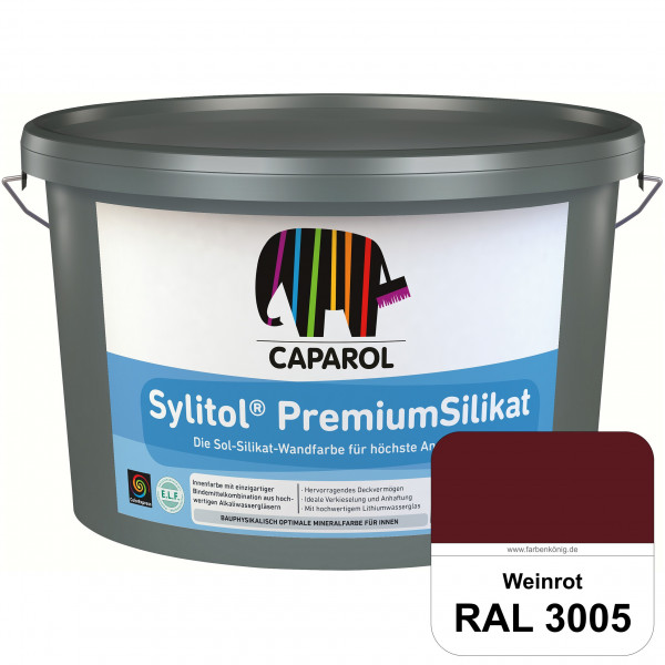 Caparol Sylitol PremiumSilikat (RAL 3005 Weinrot) - ehemals Histolith PremiumSilikat