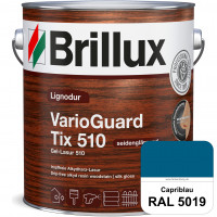 Lignodur VarioGuard Tix 510 (Gel-Lasur 510) RAL 5019 Capriblau
