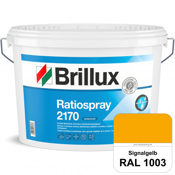 Ratiospray 2170 (RAL 1003 Signalgelb) wasserbasierter, seidenmatter & farbtonbeständiger Allround-Sp