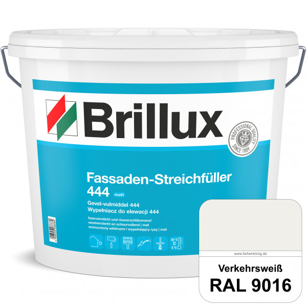 Fassaden-Streichfüller 444 (RAL 9016 Verkehrsweiß) Faserverstärkter Streichfüller mit rissverschlämm