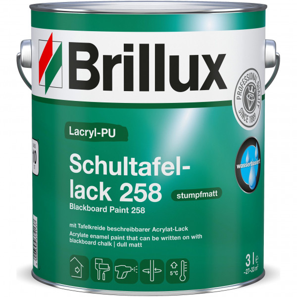 Lacryl-PU Schultafellack 258 (Wunschfarbton)