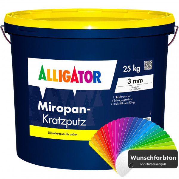 Miropan-Kratzputz 2 mm (Wunschfarbton)