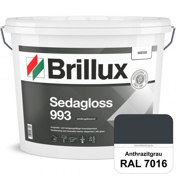 Sedagloss 993 (RAL 7016 Anthrazitgrau) seidenglänzende Innendispersion für hoch strapazierfähige & g