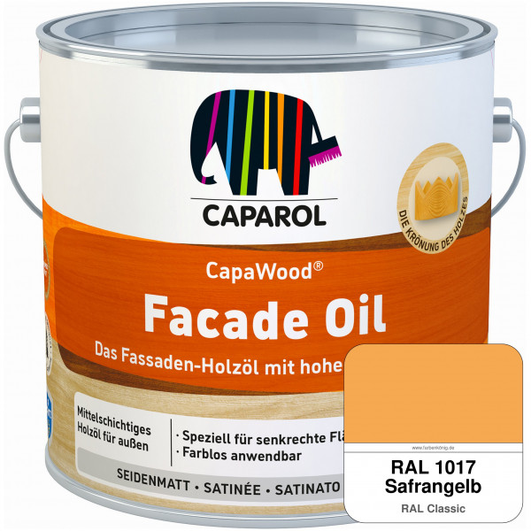 CapaWood® Facade Oil (RAL 1017 Safrangelb)