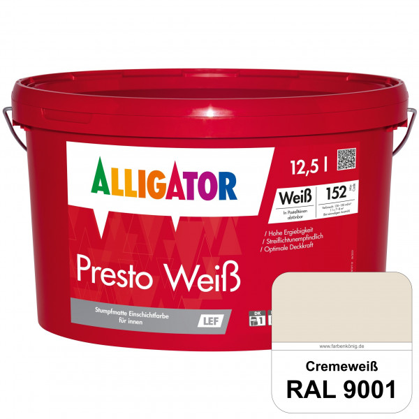 Presto Weiß LEF (RAL 9001 Cremeweiß)