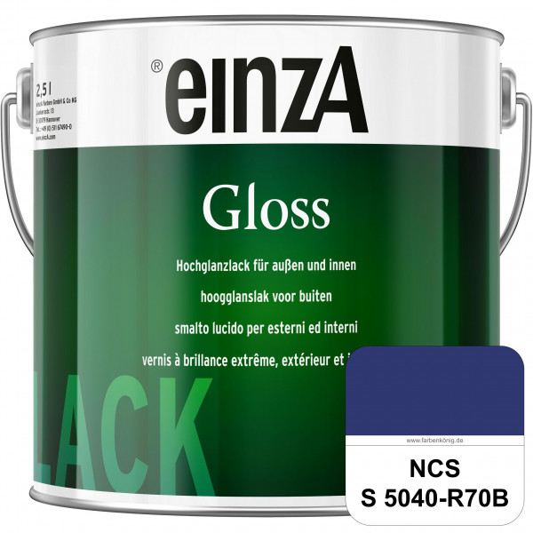 einzA Gloss (NCS S 5040-R70B) Hochwertiger Alkydharzlack in Premium-Qualität, hochglänzend.