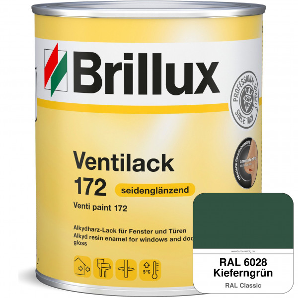 Ventilack Seidenglanz 172 (RAL 6028 Kieferngrün)