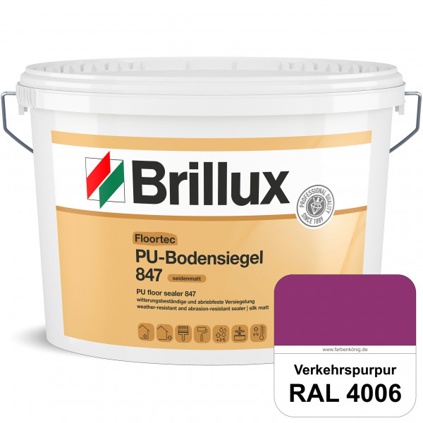 Floortec PU-Bodensiegel ELF 847 (RAL 4006 Verkehrspurpur) seidenmatt, witterungsbeständig, außen & i