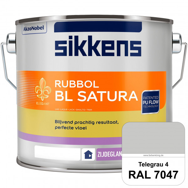 Rubbol BL Satura (RAL 7047 Telegrau 4) seidenglänzender PU-Lack (wasserbasiert) innen & außen