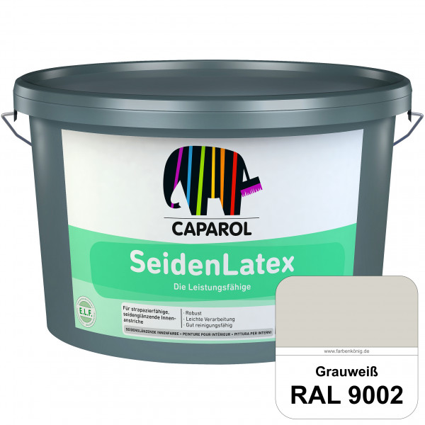 SeidenLatex ELF (RAL 9002 Grauweiß) strapazierfähige, scheuerbeständige und seidenmatte Latexfarbe