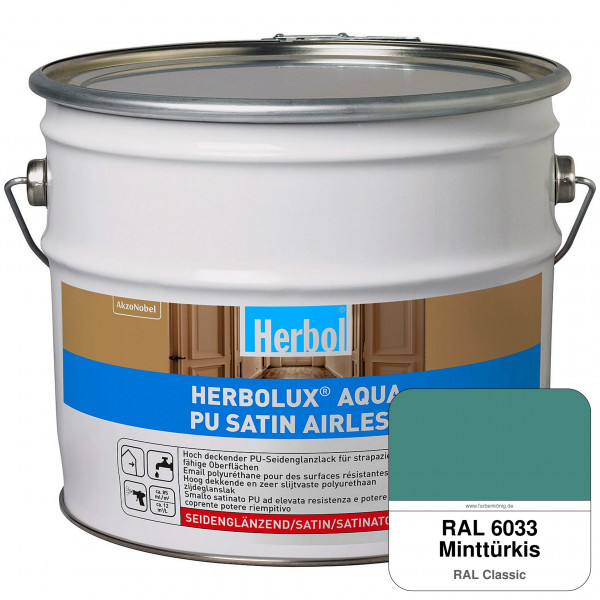Herbolux Aqua PU Satin Airless (RAL 6033 Minttürkis)