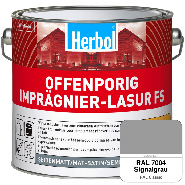 Offenporig Imprägnier-Lasur FS (RAL 7004 Signalgrau)