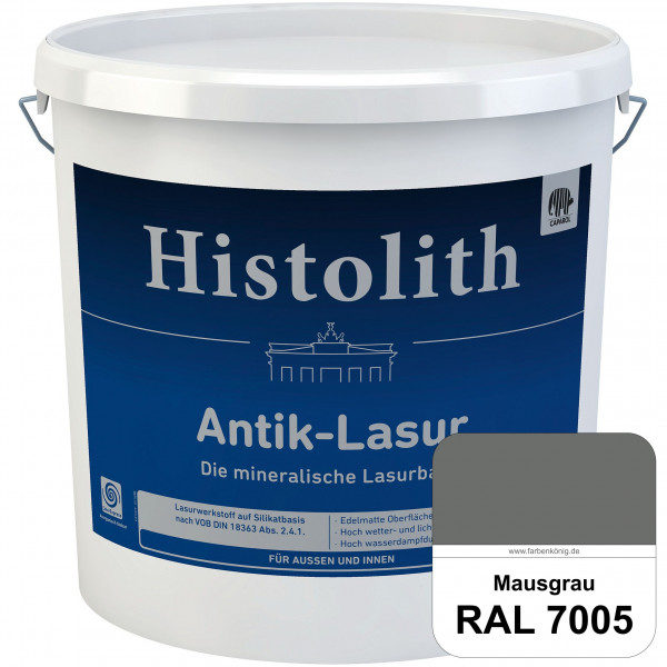 Histolith® Antik-Lasur (RAL 7005 Mausgrau) Lasurkonzentrat nach dem Vorbild historischer Beschichtun