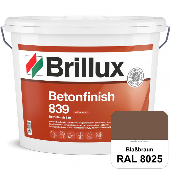 Betonfinish 839 (RAL 8025 Blassbraun) elastische Beschichtung zum Schutz rissgefährdeter Betonbautei