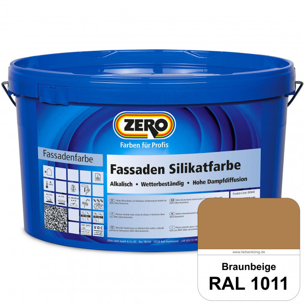 Fassaden Silikatfarbe (RAL 1011 Braunbeige)