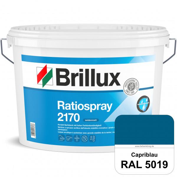 Ratiospray 2170 (RAL 5019 Capriblau) wasserbasierter, seidenmatter & farbtonbeständiger Allround-Spr