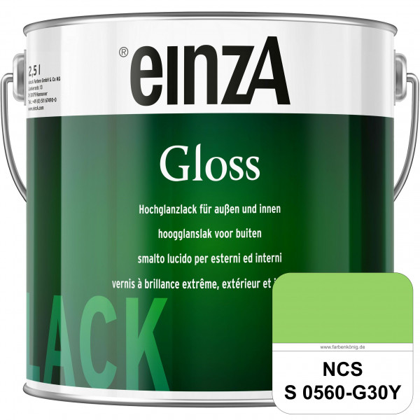 einzA Gloss (NCS S 0560-G30Y) Hochwertiger Alkydharzlack in Premium-Qualität, hochglänzend.