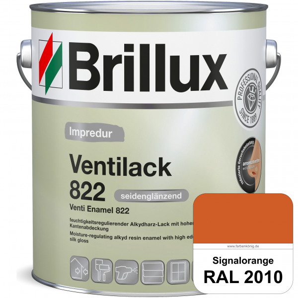 Impredur Ventilack 822 (RAL 2010 Signalorange) Seidenglanzlack (lösemittelhaltig) Fenster & Türen in