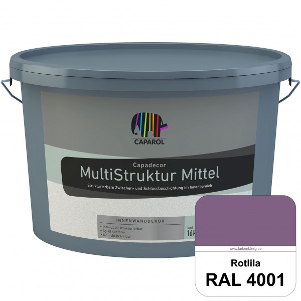 Capadecor MultiStruktur mittel (RAL 4001 Rotlila) quarzgefüllte Zwischen- und Schlußbeschichtung in
