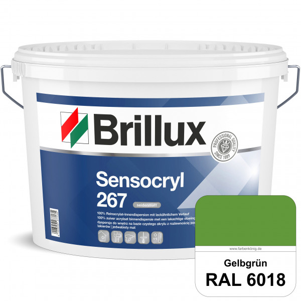 Sensocryl ELF 267 (RAL 6018 Gelbgrün) seidenmatt hochwertige Reinacrylat-Innendispersion für Artzpra