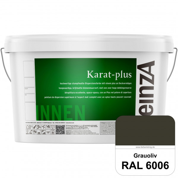 einzA Karat-plus (RAL 6006 Grauoliv) Innenwandfarbe mit herausragenden Produkteigenschaften