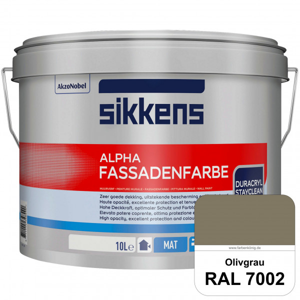 Alpha Fassadenfarbe (RAL 7002 Olivgrau)