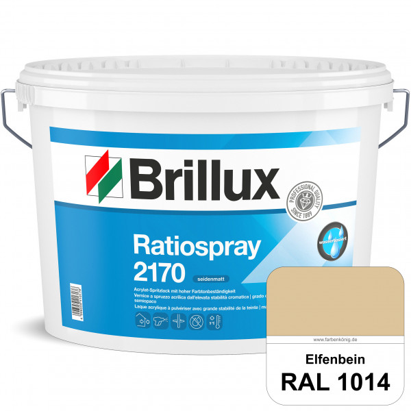 Ratiospray 2170 (RAL 1014 Elfenbein) wasserbasierter, seidenmatter & farbtonbeständiger Allround-Spr