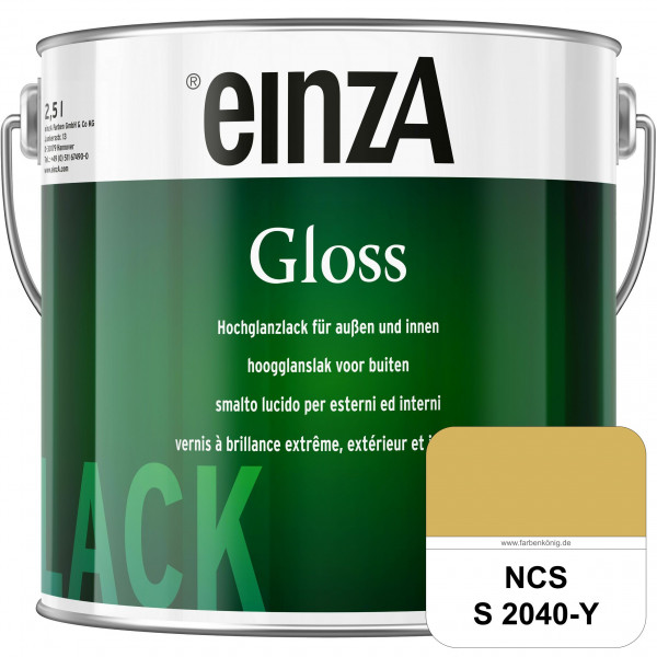einzA Gloss (NCS S 2040-Y) Hochwertiger Alkydharzlack in Premium-Qualität, hochglänzend.