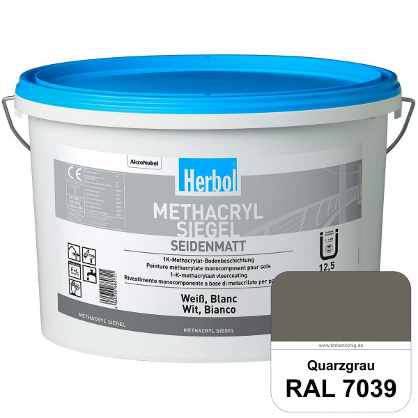 Methacryl Siegel (RAL 7039 Quarzgrau) seidenmatte 1K-Beschichtung Böden (Innen & Außen)