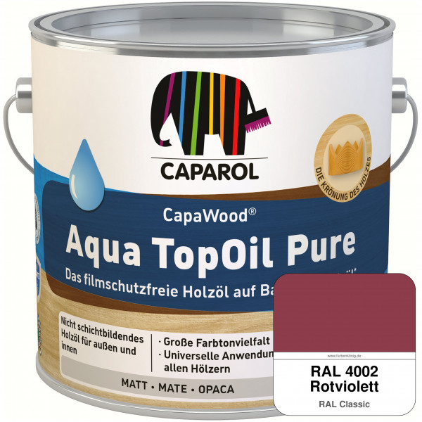 CapaWood® AquaTopOil Pure (RAL 4002 Rotviolett) - ersetzt CapaGreen Holz-Öl Aqua