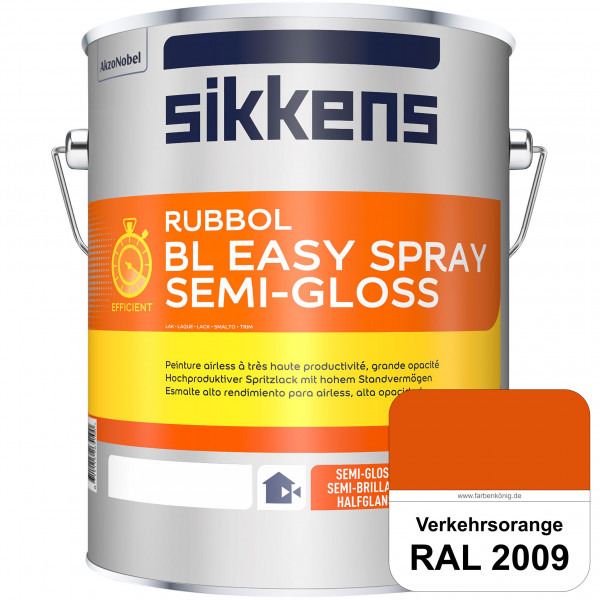 Rubbol BL Easy Spray (RAL 2009 Verkehrsorange) Seidenglänzender Airlesslack (außen & innen)
