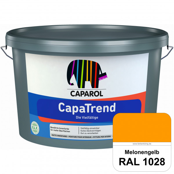 CapaTrend (RAL 1028 Melonengelb) matte hochdeckende Dispersionsfarbe für den Innenbereich