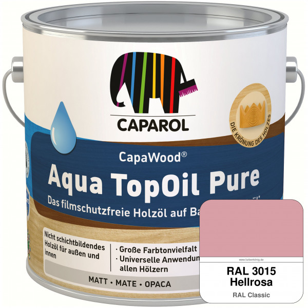CapaWood® AquaTopOil Pure (RAL 3015 Hellrosa) - ersetzt CapaGreen Holz-Öl Aqua