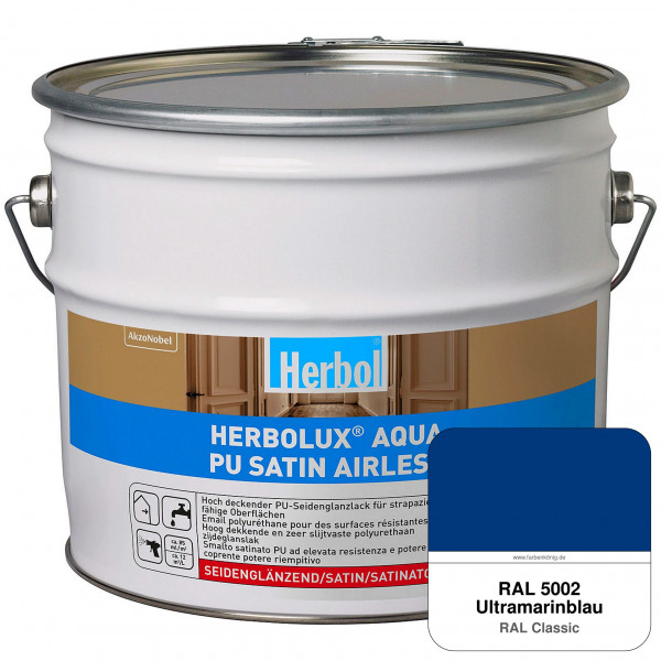 Herbolux Aqua PU Satin Airless (RAL 5002 Ultramarinblau)