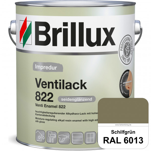Impredur Ventilack 822 (RAL 6013 Schilfgrün) Seidenglanzlack (lösemittelhaltig) Fenster & Türen inne