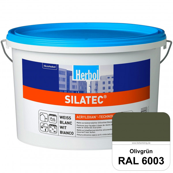 Silatec (RAL 6003 Olivgrün) Acrylatverstärkte, füllende Siliconharz-Fassadenfarbe
