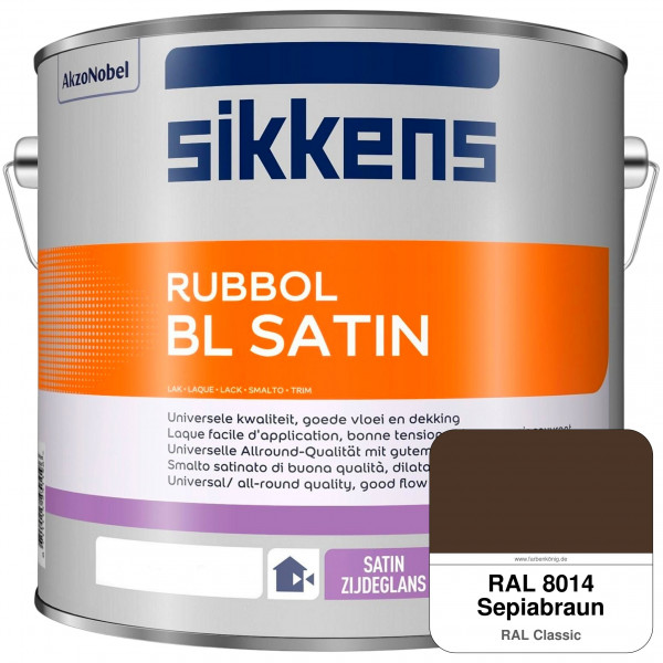 Rubbol BL Satin (RAL 8014 Sepiabraun) hochelastischer & seidenglänzender Lack (wasserbasiert) innen