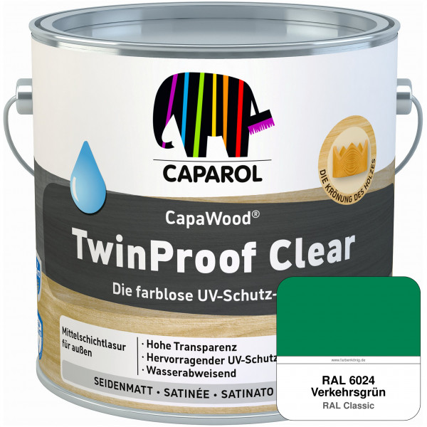 CapaWood® TwinProof Clear (RAL 6024 Verkehrsgrün) - ersetzt Capadur TwinProof