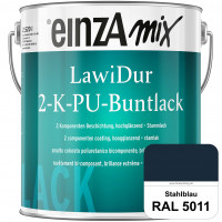 einzA LawiDur 2-K-PU-Buntlack - Hochglanz (RAL 5011 Stahlblau)