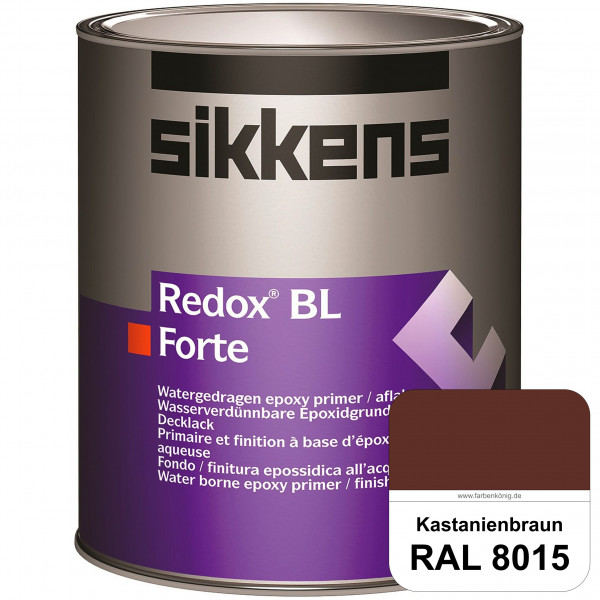Redox BL Forte (RAL 8015 Kastanienbraun) seidenmatte & wasserbasierte 2-K-Epoxidharzlack (innen)