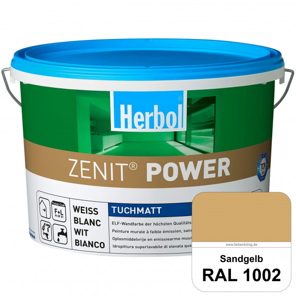 Herbol Zenit Power (RAL 1002 Sandgelb) Superdeckende ELF-Wandfarbe