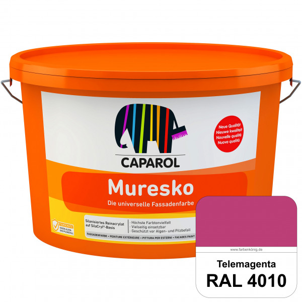Muresko (RAL 4010 Telemagenta) Silanisierte Reinacrylat-Fassadenfarbe auf SilaCryl®-Basis