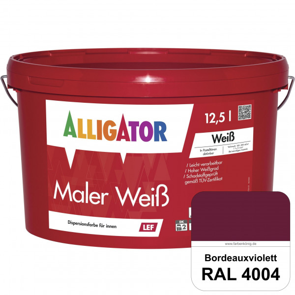 Maler Weiß LEF (RAL 4004 Bordeauxviolett)