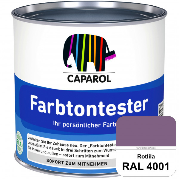 Farbtontester (RAL 4001 Rotlila) Individuell abgetönte Dispersionsfarbe zum Anlegen von Farbtonmuste