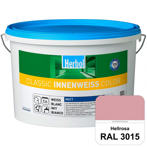 Classic Innenweiss Color (RAL 3015 Hellrosa) Hochwertige Renovierungsfarbe