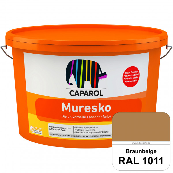 Muresko (RAL 1011 Braunbeige) Silanisierte Reinacrylat-Fassadenfarbe auf SilaCryl®-Basis