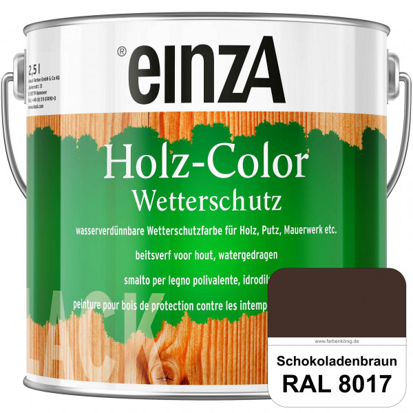 einzA Holz-Color (RAL 8017 Schokoladenbraun) Wetterschutzfarbe für außen