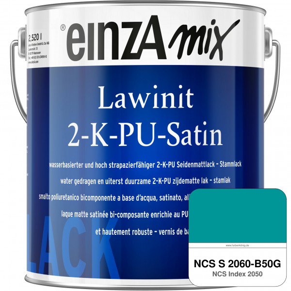 einzA Lawinit 2-K-PU Satin Stammlack (NCS S 2060-B50G)
