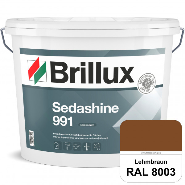 Sedashine 991 (RAL 8003 Lehmbraun) Seidenmatte Innendispersion für hoch strapazierfähige & gut reini